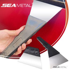 Seametal cửa sổ xe hơi Tint squeegee ô tô bằng thép không gỉ bọc công cụ với xử lý tấm dán cửa sổ xe ô tô Remover dụng cụ vệ sinh