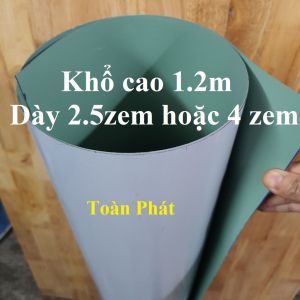 (Khổ cao 1m hoặc 1.2m x dày 2.5zem hoặc 4zem) Tôn thiếc xanh phẳng mạ màu chất lượng