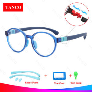 TANCO Thời trang trẻ em chống kính che ánh sáng xanh cho 2-8 năm bé trai và bé gái chống tia cực tím chống bức xạ kính máy tính cho trẻ em khối bức xạ và ánh sáng màu xanh từ điện thoại di động máy tính và TV no.1013