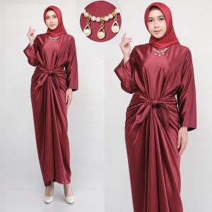 COD READY KAFTAN PESTA POLOS CINTAMI / KAFTAN IKAT POLOS / KAFTAN SERAGAMAN