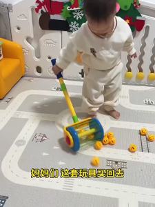 【店铺热销】推推乐儿童手推吸尘器玩具行走炮炮发射壶宝宝学步推推乐单杠推车