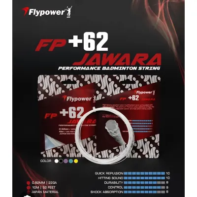 Senar Badminton Fypower FP +62 JAWARA String Ori
