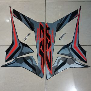 stiker striping honda crf 150 l 2019 hitam lis body standar berkualitas original