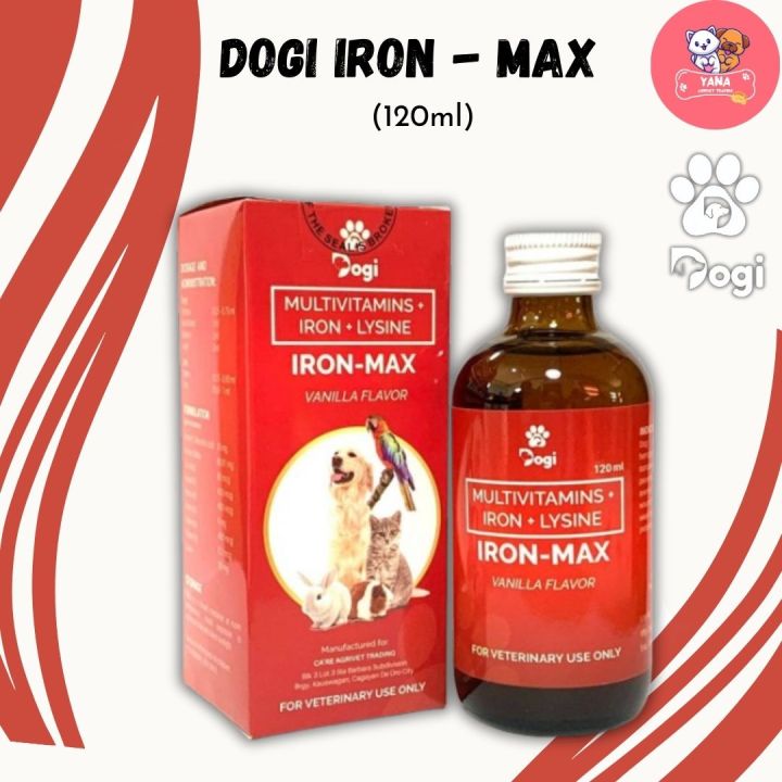 [YANA AGRIVET] Dogi IRONMAX (Multivitamins + Iron + Lysine) for Cats