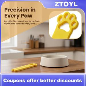 【ZTOYL】 3D Printed Cat Food Extrusion Tool Multi Functional Paste Bag Clip Durable Design for Long Lasting Feeding Aid
