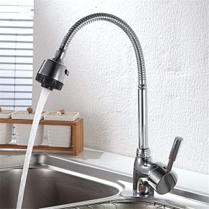 Kitchen Faucet Sink Wall Mounted Faucet 360°Flexible Single Cold Stainless Steel Wall washing faucet