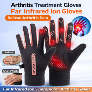 Titanium Ion Arthritis Therapy Gloves Winter Outdoor Riding Skiing/Far Infrared Thermal Heating Hard Shell/Fashion Lettering Print For Cycling Driving Adults Men Women