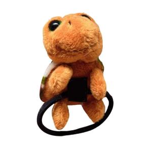 Lovely Plush Tortoise Brooch Pin for Kids Hair Styling Hairtie/Hairband Cartoon Hairhoop Strong Hold Hair Styling Tool