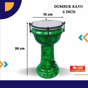 Dumbuk Anak 6 Inch Kayu Mahoni