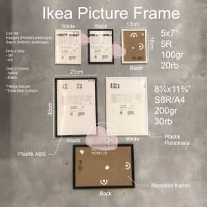 IKEA YLLEVAD - Picture Frame Bingkai Foto Dinding atau Berdiri di Meja Simple Minimalistic
