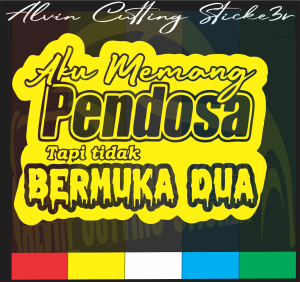 Cutting Sticker Pendosa Mobil Stiker Variasi Stiker Mobil Kata