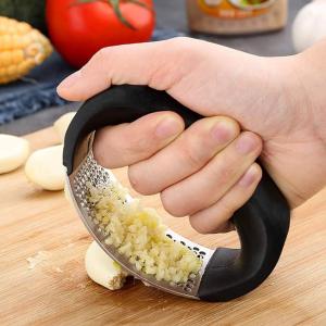 1pc Stainless Steel Thick Garlic Press Garlic Mincer & Crusher Kitchen Tool NP&P