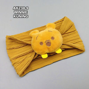 Bandana Bayi Korea Anak Perempuan Turban Motif Beruang Fashion Balita Aksesoris Rambut AK238 ZIORRA
