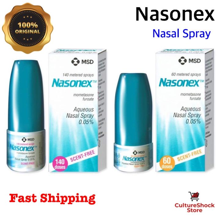 Nasonex Aqueous Nasal Spray 60 / 140 doses 0.05% (Exp 02/2024)