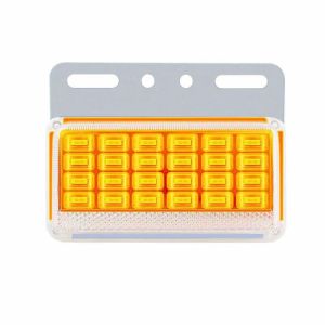 COD 1pcs 24V LED Truck Bus Boat Rv Side Marker Light Indicator Lamp truck side light