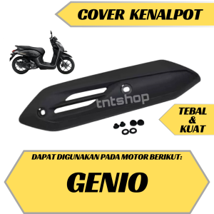 Cover tutup kenalpot Genio tameng knalpot GENIO Kualitas Terbaik Dikelasnya