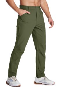 TACVASEN Mens Tactical Waterproof Work Fishing Straight Pants Lightweight Quick Dry Hiking Trousers Stretchy With Side Pockets2026