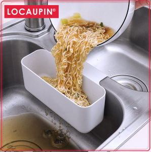 Locaupin Sink Drain Strainer Basket Kitchen Food Waste Leftovers Food Catcher Garbage Corner Sink Strainer