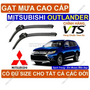 Gạt Mưa Kính Lái Silicon Cao Cấp Mitsubishi Outlander Cặp G.ạt Mưa Kính Lái Mitsubishi Outlander Có Đ.ủ Size Outlander