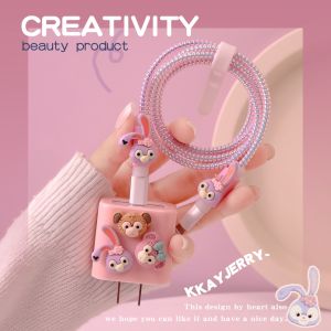 Charger Cover for i-Phone Charger Protector Little girls heart data cable protective cover 18w 20w for i-Phone 11 12 13 Pro Max [cchoice]