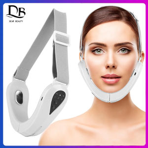 Dearbeauty Máy Mát Xa Mặt EMS Đai Nâng Dây Chữ V Máy Đai Nâng Cằm Máy Mát Xa Làm Thon Gọn Mặt Đèn LED Ánh Sáng Xanh Dương Màu Đỏ Thiết Bị Nâng Cơ Mặt Chăm Sóc Da Mặt