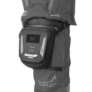 Rhinowalk Motorcycle Waist Leg Bag With Rainproof Cover 2.4L Large Capacity Wear Resistant Tactical Motorcycle Tank Bag Riding Travel luggage Storage Crossbody Phone Bum Packs Motorcycle Accessories