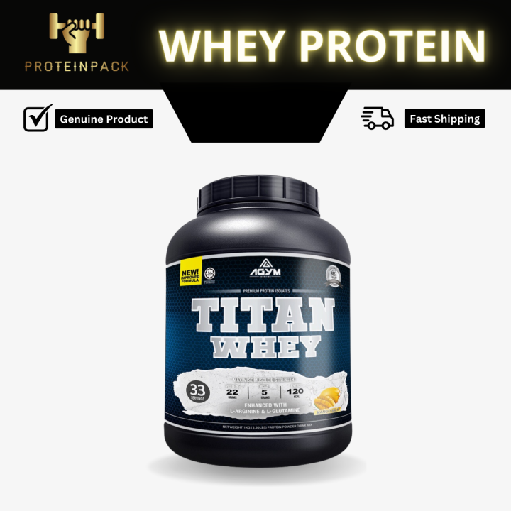AGYM Nutrition Titan Whey Protein Blend 1kg/2kg Vanilla / Mango