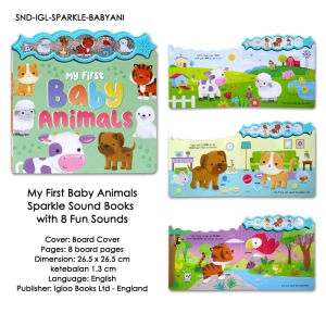 My First Baby Animals / My First Things That Go - Sparkle Sound Books with 8 Fun Sounds