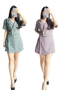 Set 7985 Stelan Rok Katun Tweed Import Premium Realpic LD 100PJ 44 LP 72 PJ 40 Cm