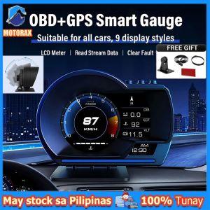 A600 OBD2+GPS System HUD Head Up Display Car Multi-Function Speedometer Auto Gauge Alarm System Car Computer Universal  Vehicles