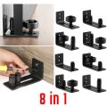 Adjustable Sliding Door Guide Barn Door Bottom Floor Guide Stay Roller 8 Assembly Options. 