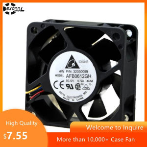 60mm Case Fan for Delta AFB0612GH 60x60x25mm 12V 0.72A 4-Wire PWM Cooling Fan