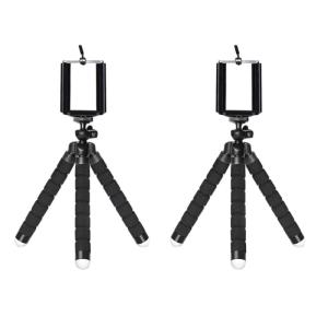 360 Degree Rotating Selfie Tripod Stand with Clip Universal Bracket Mount Holder Flexible Tripod Portable