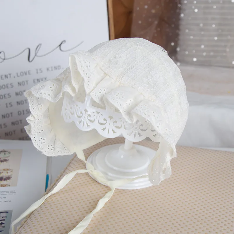 Brandonz Girl Eyelet Cotton Christening Bonnet Toddler Beanie Sun Hat Beige 756747cf 1386 4bfa 90be 8540875a0c1f.6d9c3dc9161c33c9774a6b293f9a08c3