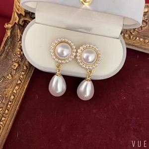 Korea Pearl Tassel Trendy Classy Elegant Drop Earrings