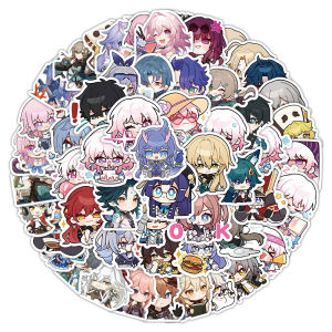 60 Sheets Cartoon Honkai: Star Rail Stickers Cute Game Anime Character Notebook Suitcase Water Cup Stickers