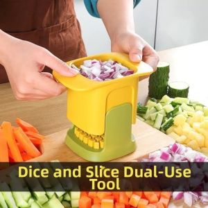 KAWAIIR Hand Pressure Vegetable Chopper Manual Dicing Multi-functional Potato Slicer Kitchen Helper Tool Prep Time Saver Vegetable Shredder Household Use