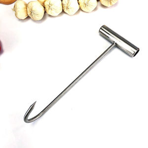 Stainless Steel Pork Hook T-Handle Meat Hook Beef Hook Butcher Hook Kitchen BBQ Tool