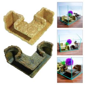 Nhựa đường hầm nơi trú ẩn aquariums decors góc hang động nơi trú ẩn cho tôm cá fishtanks cảnh quan phụ kiện