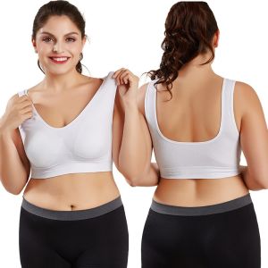 Sports Bra Seamless Push Up Bra Breathable Plus Size Bra Shockproof Vest Type Underwear S-3XL