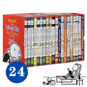 Diary Of A Wimpy Kid Collection 24 Books ed Set Comic Book English Story Books for Children Kids