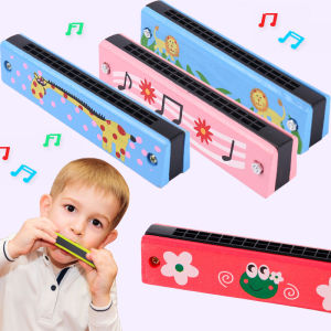 16 Hole Wooden Harmonica Mouth Organ Music Gift For Childrens day Present Kids Birthday Party Gift