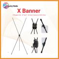 X-Banner (RANGKA ONLY) Stand X Banner Hitam 60x160cm Display Promosi Standing Tiang Usaha Olshop. 