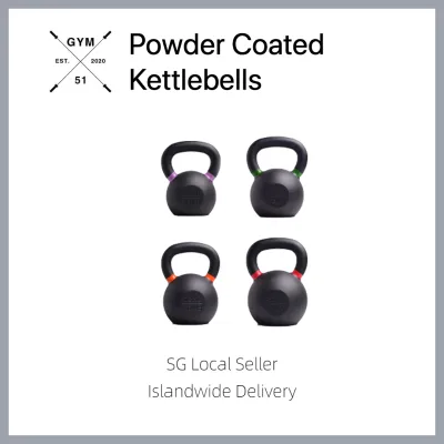Cast Iron Kettlebell 5-10kg Powder Coated Wider Grip Matte Black Coating for Squat Deadlift Row Snatch Upgraded Model