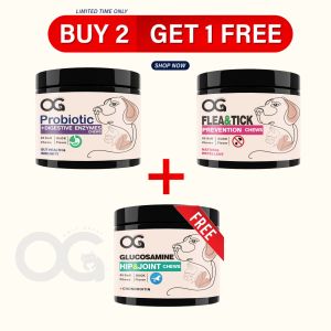 OG Pet Probiotic / Hip + Joint / Flea and Tick / Chews For Cat and Dog