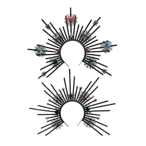 Rocker Spiders Hair Band Artistic Gothic Headwear for Party Role Play Accessory for Music Festivals Nightclubs Livehouse