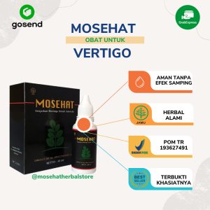Mosehat Obat Vertigo Herbal Berkhasiat BPOM Ekstrak Moringa Daun Kelor Habbatussauda Propolis