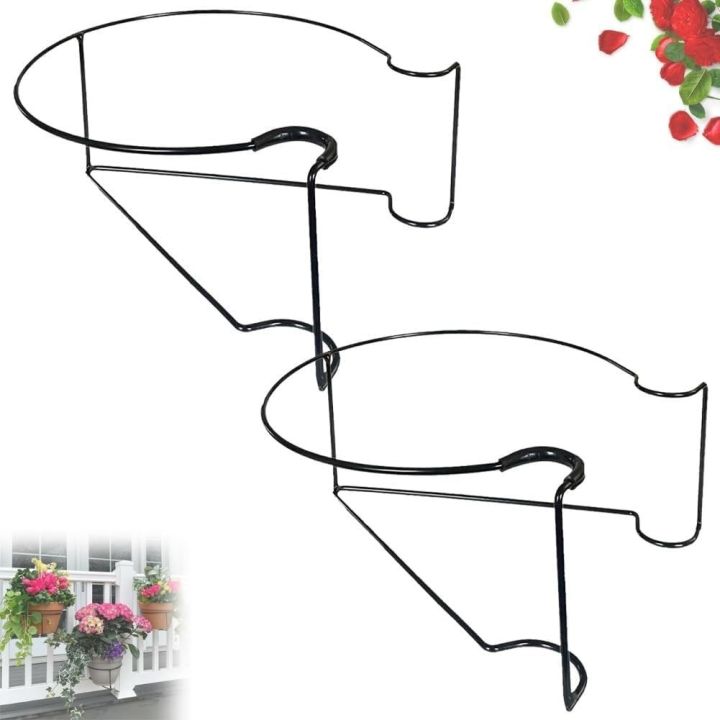 Railing Plant Hanger Floating Garden Railing Planter Shelf, Metal Traps