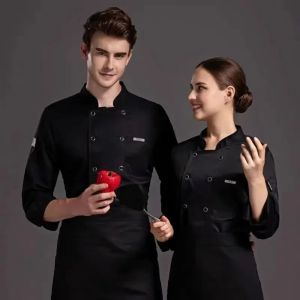 PAXTONE Breathable Mesh Chef Uniform Short Sleeved Long-sleeved Chefs Suit Kitchen Clothing Black Chef Work Clothes Men and Women