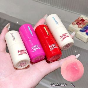 THOMA ชมพูพีช แท่งบลัชออนเปลี่ยนสีตามอุณหภูมิ ผลไม้เยลลี่ ความรู้สึกใส ป้องกันเหงื่อ แท่งพาเลทบลัชออนเจลลี่ ธรรมชาติ ไม่ซึมน้ำ ทินท์ปัดแก้ม ผู้หญิง